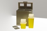 Sharps- needle and waste bins