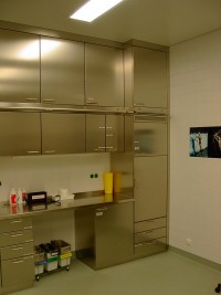 stainless steel cabinets with refrigurator